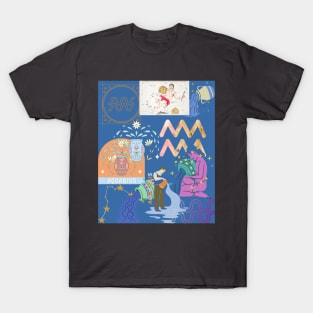 Zodaic Aquarius Design T-Shirt